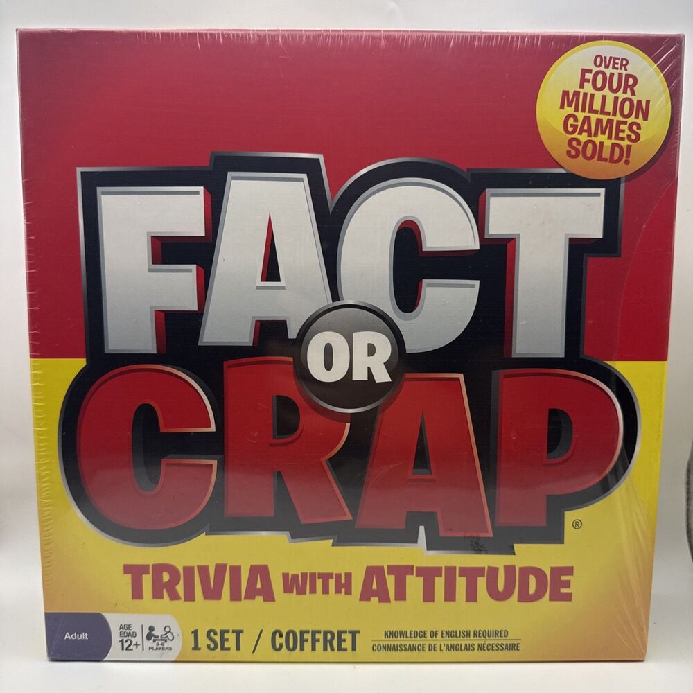 Fact or Crap Board Game Trivia with Attitude Brand New Sealed
